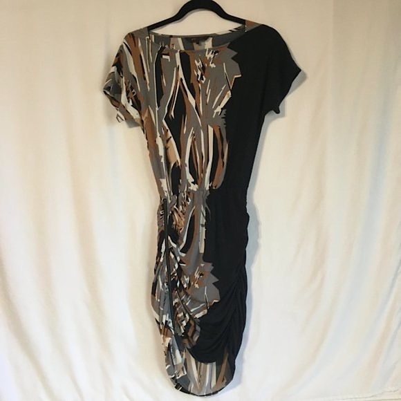 NWT BCBGMaxAzria Dress w/Ruching Detail Sz XS - Picture 1 of 12